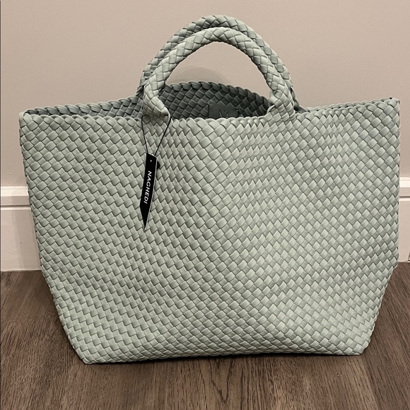 Naghedi St. Barths Large tote bag. Mist. Mint. New with tag. - Picture 1 of 7